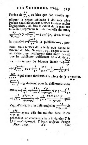 Histoire de l'Académie royale des sciences avec les Mémoires de mathematique & de physique, pour la même année, tires des registres de cette Académie.