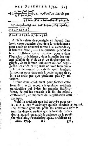 Histoire de l'Académie royale des sciences avec les Mémoires de mathematique & de physique, pour la même année, tires des registres de cette Académie.