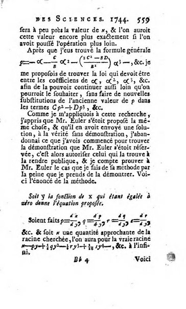 Histoire de l'Académie royale des sciences avec les Mémoires de mathematique & de physique, pour la même année, tires des registres de cette Académie.