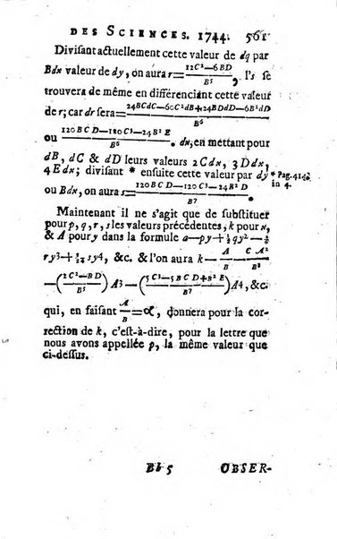 Histoire de l'Académie royale des sciences avec les Mémoires de mathematique & de physique, pour la même année, tires des registres de cette Académie.