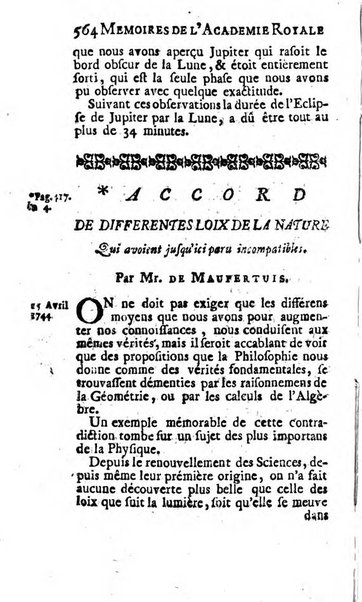 Histoire de l'Académie royale des sciences avec les Mémoires de mathematique & de physique, pour la même année, tires des registres de cette Académie.