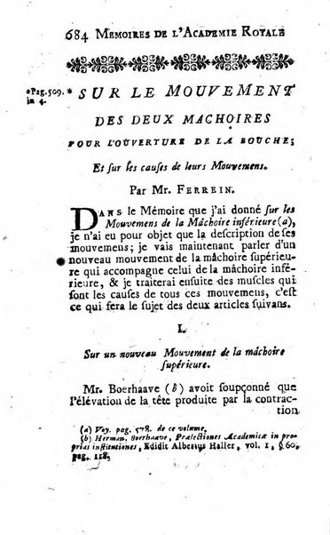 Histoire de l'Académie royale des sciences avec les Mémoires de mathematique & de physique, pour la même année, tires des registres de cette Académie.