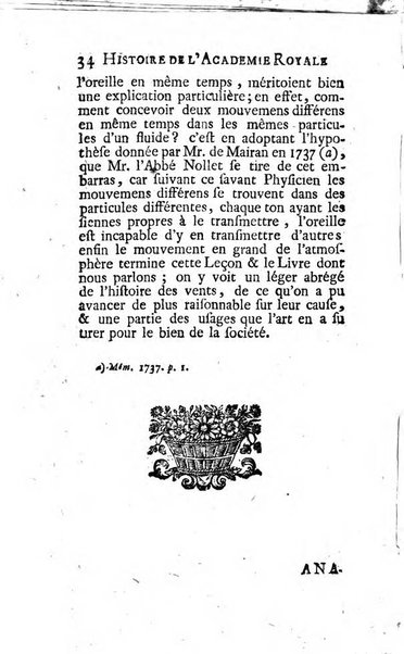 Histoire de l'Académie royale des sciences avec les Mémoires de mathematique & de physique, pour la même année, tires des registres de cette Académie.