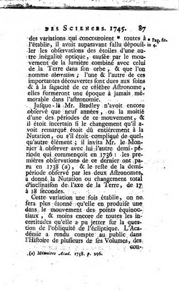 Histoire de l'Académie royale des sciences avec les Mémoires de mathematique & de physique, pour la même année, tires des registres de cette Académie.