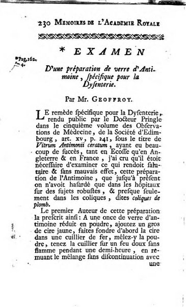 Histoire de l'Académie royale des sciences avec les Mémoires de mathematique & de physique, pour la même année, tires des registres de cette Académie.