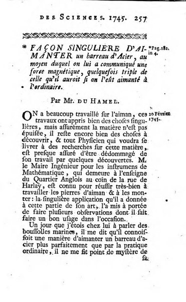 Histoire de l'Académie royale des sciences avec les Mémoires de mathematique & de physique, pour la même année, tires des registres de cette Académie.