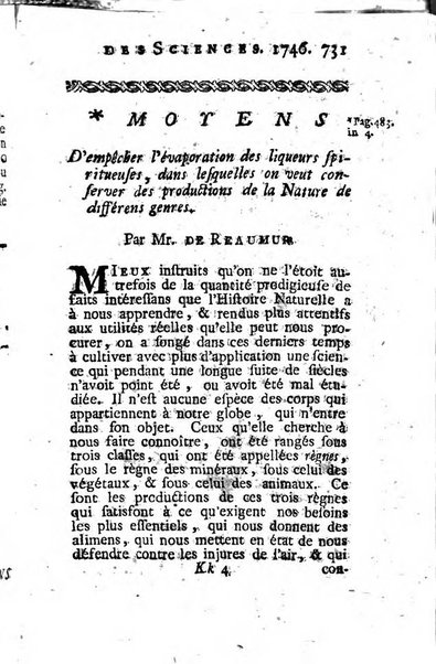 Histoire de l'Académie royale des sciences avec les Mémoires de mathematique & de physique, pour la même année, tires des registres de cette Académie.