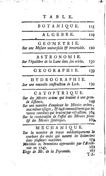 Histoire de l'Académie royale des sciences avec les Mémoires de mathematique & de physique, pour la même année, tires des registres de cette Académie.