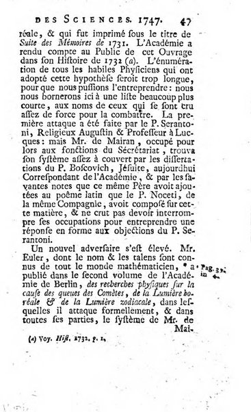 Histoire de l'Académie royale des sciences avec les Mémoires de mathematique & de physique, pour la même année, tires des registres de cette Académie.