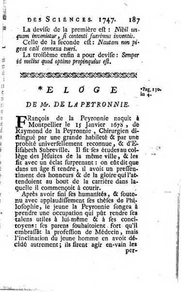 Histoire de l'Académie royale des sciences avec les Mémoires de mathematique & de physique, pour la même année, tires des registres de cette Académie.