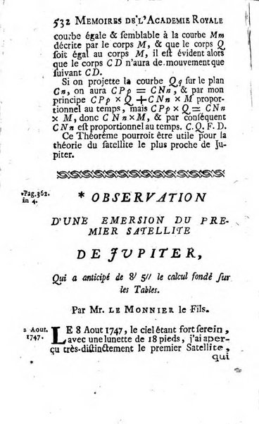 Histoire de l'Académie royale des sciences avec les Mémoires de mathematique & de physique, pour la même année, tires des registres de cette Académie.