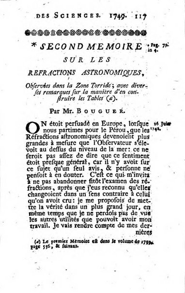 Histoire de l'Académie royale des sciences avec les Mémoires de mathematique & de physique, pour la même année, tires des registres de cette Académie.