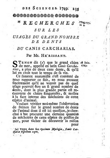 Histoire de l'Académie royale des sciences avec les Mémoires de mathematique & de physique, pour la même année, tires des registres de cette Académie.