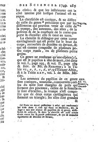 Histoire de l'Académie royale des sciences avec les Mémoires de mathematique & de physique, pour la même année, tires des registres de cette Académie.