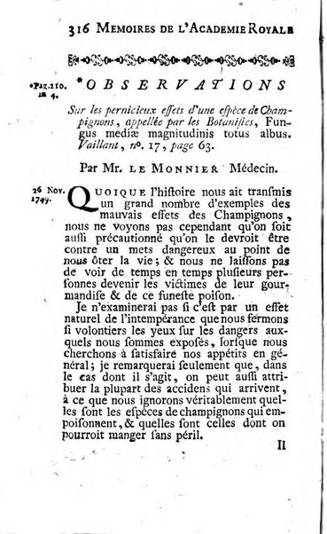 Histoire de l'Académie royale des sciences avec les Mémoires de mathematique & de physique, pour la même année, tires des registres de cette Académie.