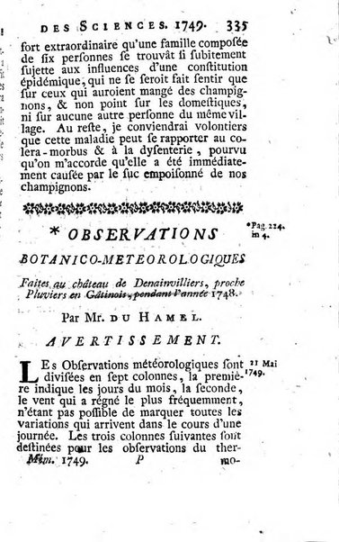 Histoire de l'Académie royale des sciences avec les Mémoires de mathematique & de physique, pour la même année, tires des registres de cette Académie.