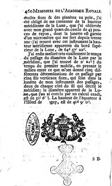 Histoire de l'Académie royale des sciences avec les Mémoires de mathematique & de physique, pour la même année, tires des registres de cette Académie.