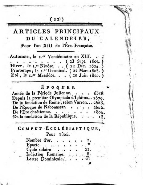 Annuaire du Département du Mont-Blanc contenant un essai statistique sur la popolation, divisée par esèces, par âges, par classes, &c