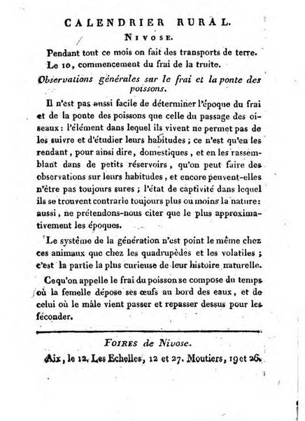 Annuaire du Département du Mont-Blanc contenant un essai statistique sur la popolation, divisée par esèces, par âges, par classes, &c