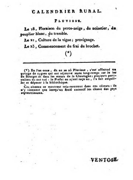 Annuaire du Département du Mont-Blanc contenant un essai statistique sur la popolation, divisée par esèces, par âges, par classes, &c