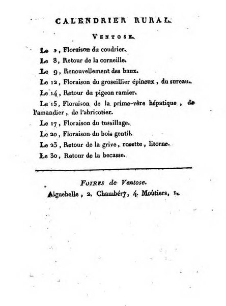 Annuaire du Département du Mont-Blanc contenant un essai statistique sur la popolation, divisée par esèces, par âges, par classes, &c