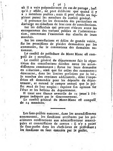 Annuaire du Département du Mont-Blanc contenant un essai statistique sur la popolation, divisée par esèces, par âges, par classes, &c