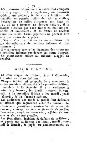 Annuaire du Département du Mont-Blanc contenant un essai statistique sur la popolation, divisée par esèces, par âges, par classes, &c