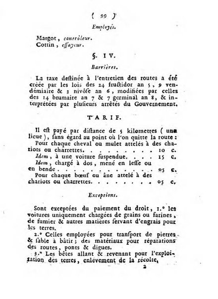 Annuaire du Département du Mont-Blanc contenant un essai statistique sur la popolation, divisée par esèces, par âges, par classes, &c