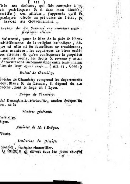 Annuaire du Département du Mont-Blanc contenant un essai statistique sur la popolation, divisée par esèces, par âges, par classes, &c