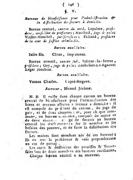 Annuaire du Département du Mont-Blanc contenant un essai statistique sur la popolation, divisée par esèces, par âges, par classes, &c