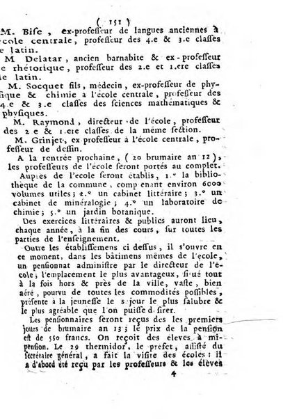 Annuaire du Département du Mont-Blanc contenant un essai statistique sur la popolation, divisée par esèces, par âges, par classes, &c