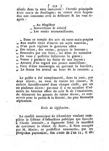 Annuaire du Département du Mont-Blanc contenant un essai statistique sur la popolation, divisée par esèces, par âges, par classes, &c