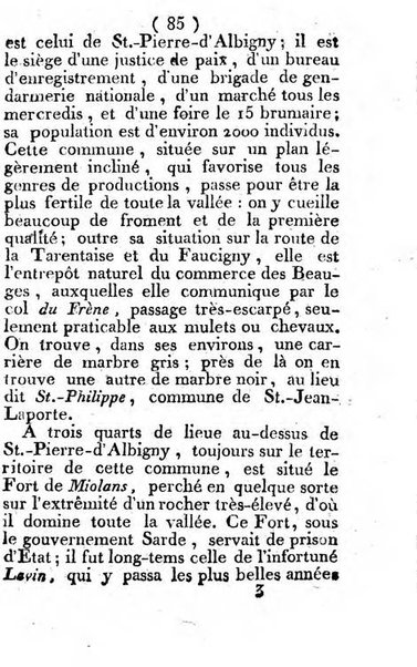 Annuaire du Département du Mont-Blanc contenant un essai statistique sur la popolation, divisée par esèces, par âges, par classes, &c