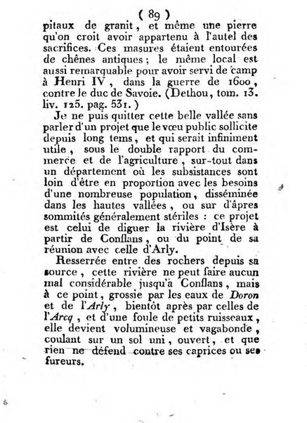 Annuaire du Département du Mont-Blanc contenant un essai statistique sur la popolation, divisée par esèces, par âges, par classes, &c