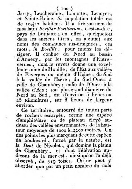 Annuaire du Département du Mont-Blanc contenant un essai statistique sur la popolation, divisée par esèces, par âges, par classes, &c