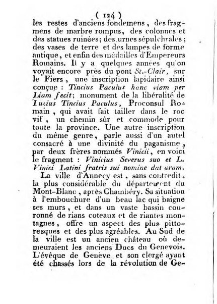 Annuaire du Département du Mont-Blanc contenant un essai statistique sur la popolation, divisée par esèces, par âges, par classes, &c