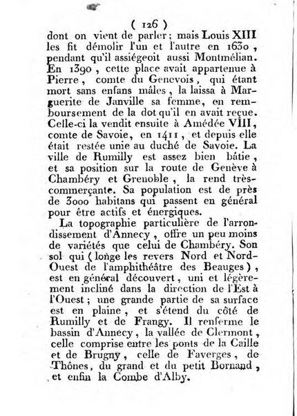 Annuaire du Département du Mont-Blanc contenant un essai statistique sur la popolation, divisée par esèces, par âges, par classes, &c