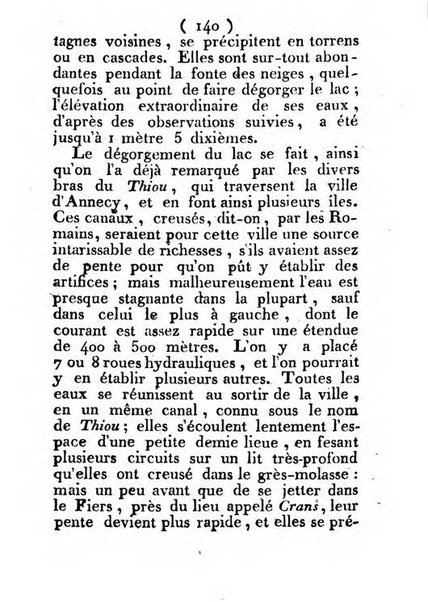 Annuaire du Département du Mont-Blanc contenant un essai statistique sur la popolation, divisée par esèces, par âges, par classes, &c