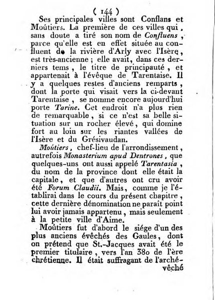 Annuaire du Département du Mont-Blanc contenant un essai statistique sur la popolation, divisée par esèces, par âges, par classes, &c