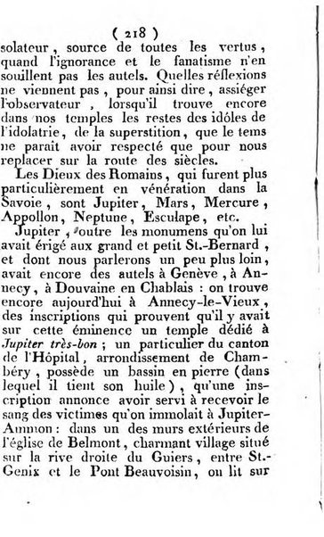 Annuaire du Département du Mont-Blanc contenant un essai statistique sur la popolation, divisée par esèces, par âges, par classes, &c