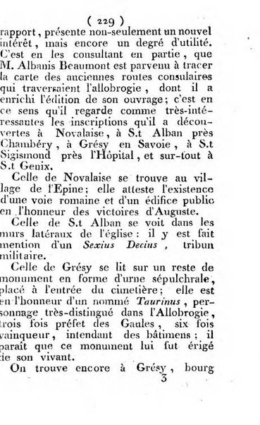 Annuaire du Département du Mont-Blanc contenant un essai statistique sur la popolation, divisée par esèces, par âges, par classes, &c