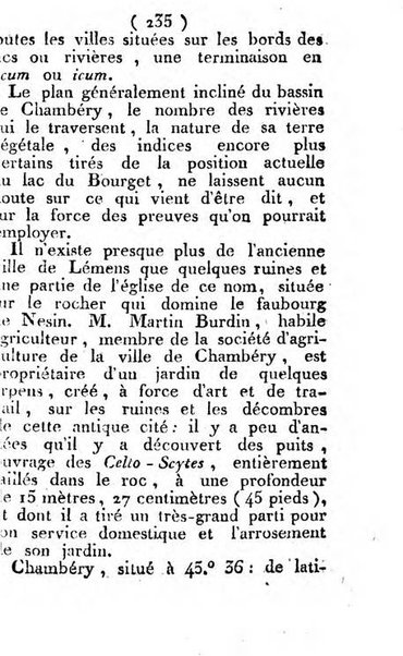 Annuaire du Département du Mont-Blanc contenant un essai statistique sur la popolation, divisée par esèces, par âges, par classes, &c