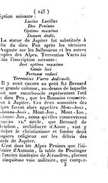 Annuaire du Département du Mont-Blanc contenant un essai statistique sur la popolation, divisée par esèces, par âges, par classes, &c