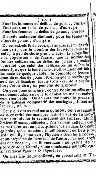 Annuaire du Département du Mont-Blanc contenant un essai statistique sur la popolation, divisée par esèces, par âges, par classes, &c