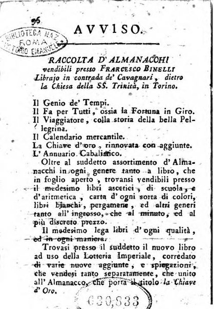 Il genio de' tempi almanacco alla moda per l'anno ...