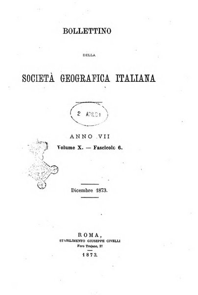 Bollettino della Società geografica italiana