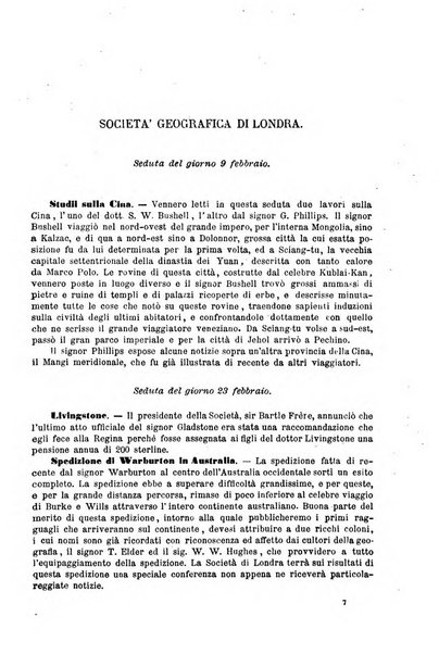 Bollettino della Società geografica italiana