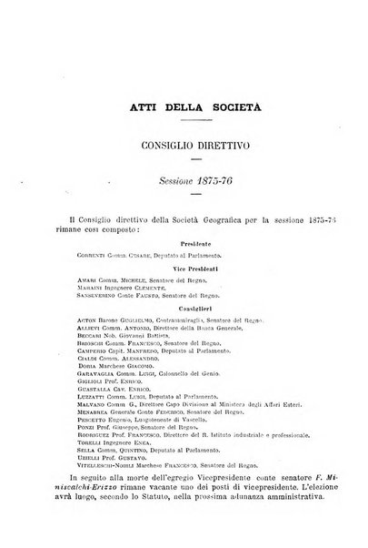 Bollettino della Società geografica italiana