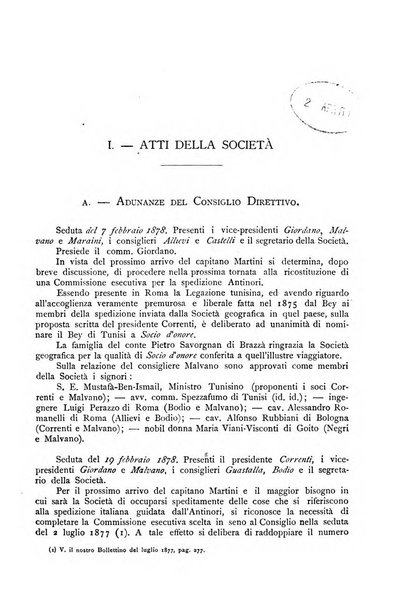 Bollettino della Società geografica italiana