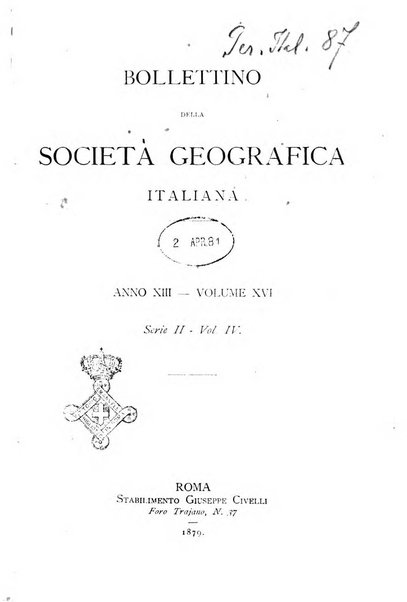 Bollettino della Società geografica italiana